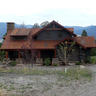 Grey Log Home, Gallatin Gateway, MT